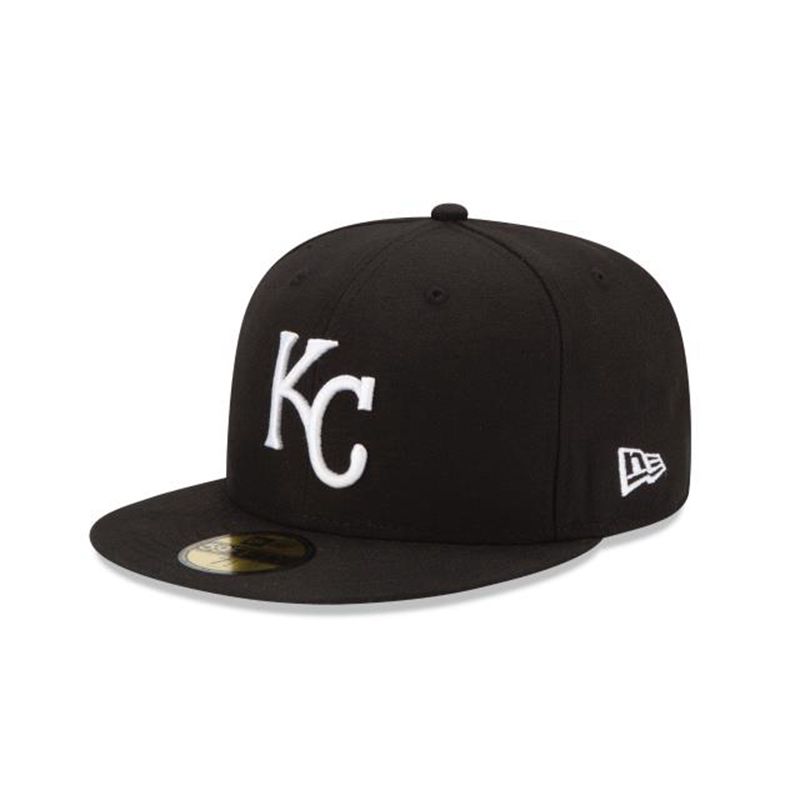 MLB Kansas City Royals 59Fifty Fitted (EMP1499) - Black New Era Caps